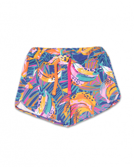 Short en maille imprimé fille Full Bloom Short en maille imprimé fille Full Bloom