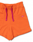 Short en maille orange pour fille Full Bloom Short en maille orange pour fille Full Bloom