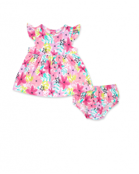 Robe en maille imprimée pour fille Time to plant Robe en maille imprimée pour fille Time to plant