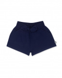 Short en maille bleu marine pour fille Basics Kids Short en maille bleu marine pour fille Basics Kids