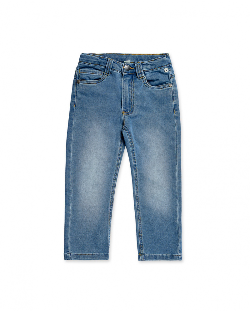 Pantalon en denim bleu bébé