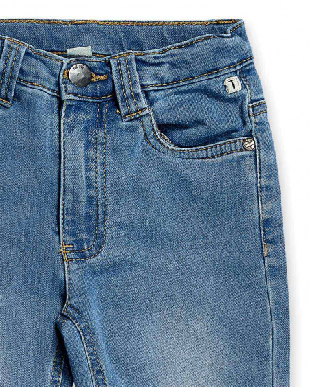 Pantalon en denim bleu bébé Pantalon en denim bleu bébé