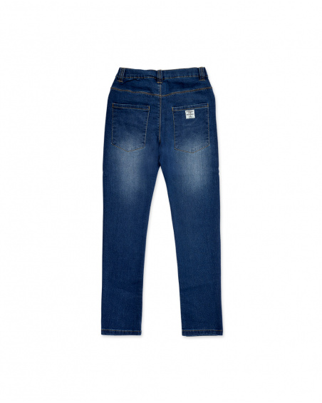 Pantalon en jean bleu marine pour garçon Basics Kids Pantalon en jean bleu marine pour garçon Basics Kids
