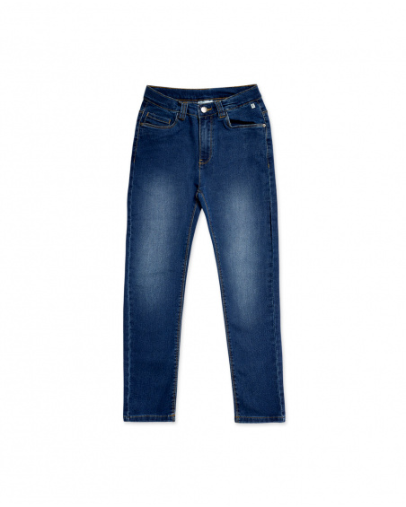 Pantalon en jean bleu marine pour garçon Basics Kids Pantalon en jean bleu marine pour garçon Basics Kids