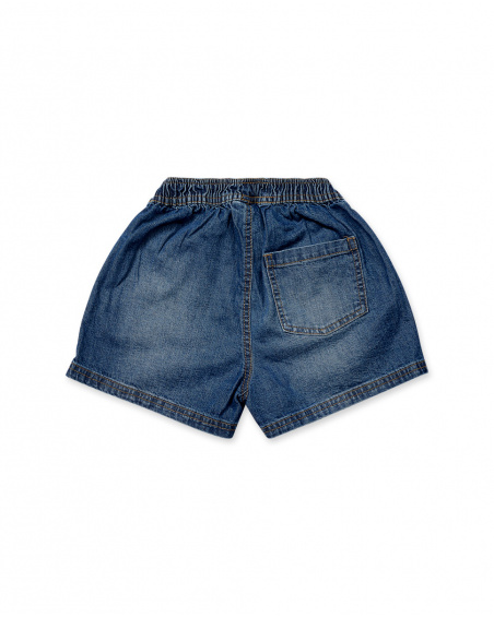 Short plat bleu marine pour fille Basics Kids Short plat bleu marine pour fille Basics Kids