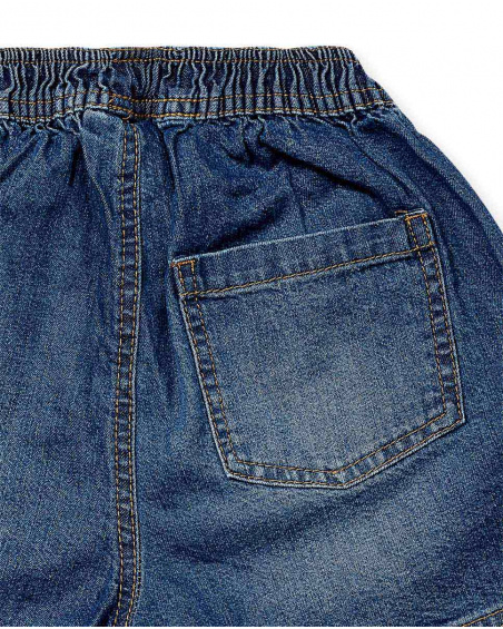 Short plat bleu marine pour fille Basics Kids Short plat bleu marine pour fille Basics Kids