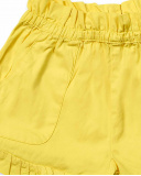 Short en sergé jaune pour fille Basics Kids Short en sergé jaune pour fille Basics Kids