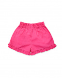 Short en twill fuchsia pour fille Basics Kids Short en twill fuchsia pour fille Basics Kids