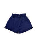 Short en twill bleu marine pour fille Basics Kids Short en twill bleu marine pour fille Basics Kids