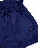 Short en twill bleu marine pour fille Basics Kids Short en twill bleu marine pour fille Basics Kids