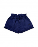 Short en twill bleu marine pour fille Basics Kids Short en twill bleu marine pour fille Basics Kids