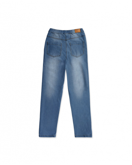 Legging peluche bleu fille Basics Kids Legging peluche bleu fille Basics Kids