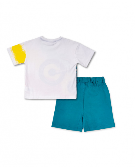 Ensemble tricot peluche vert blanc garçon Tout Terrain Ensemble tricot peluche vert blanc garçon Tout Terrain