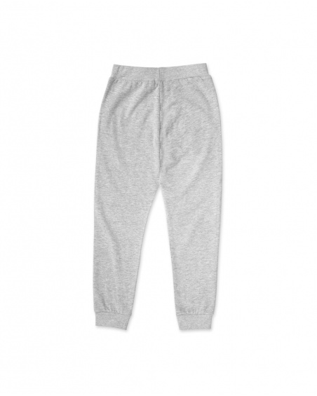 Pantalon long en maille gris pour garçon Basics Boy Pantalon long en maille gris pour garçon Basics Boy