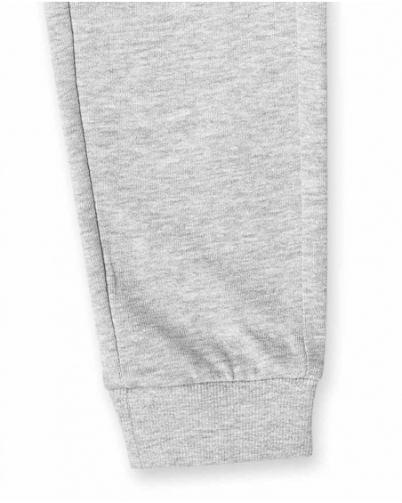 Pantalon long en maille gris pour garçon Basics Boy Pantalon long en maille gris pour garçon Basics Boy