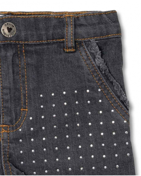 Short plat gris pour fille One day in NYC Short plat gris pour fille One day in NYC