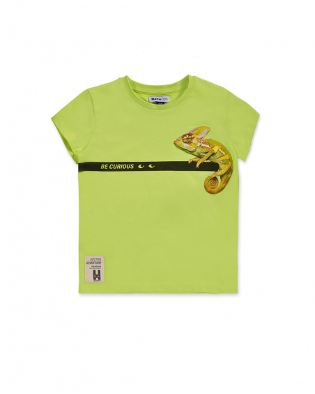 T-shirt jersey vert anis pour garçon Desert trail T-shirt jersey vert anis pour garçon Desert trail