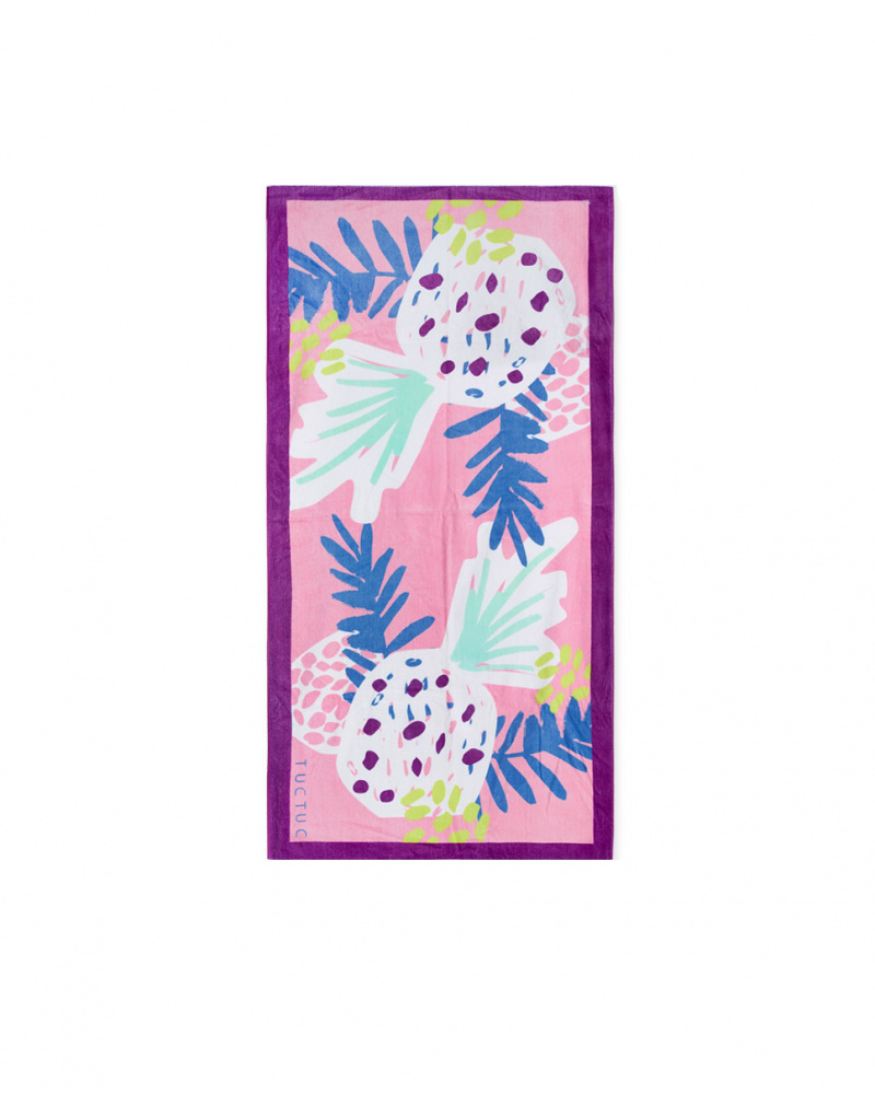 Serviette Malibu fille violette