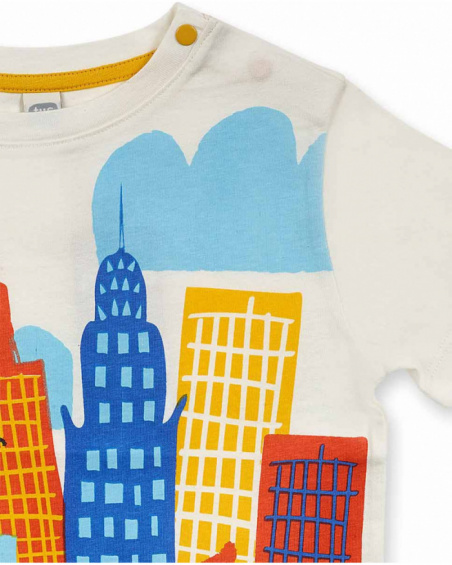T-shirt en maille blanc pour garçon Park Life T-shirt en maille blanc pour garçon Park Life