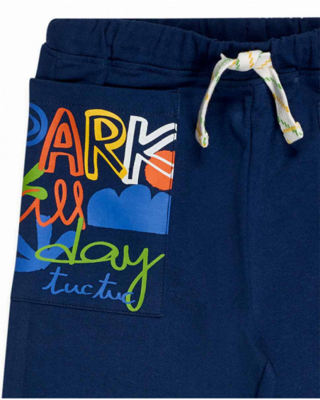 Pantalon molleton Park Life bleu pour garçon Pantalon molleton Park Life bleu pour garçon