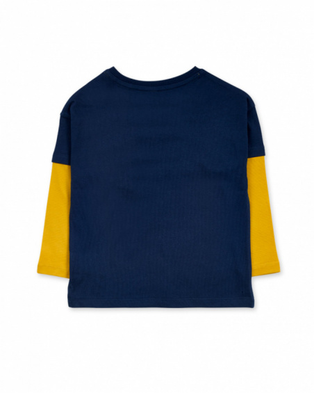T-shirt bleu en maille garçon Park Life T-shirt bleu en maille garçon Park Life
