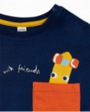 T-shirt bleu en maille garçon Park Life T-shirt bleu en maille garçon Park Life