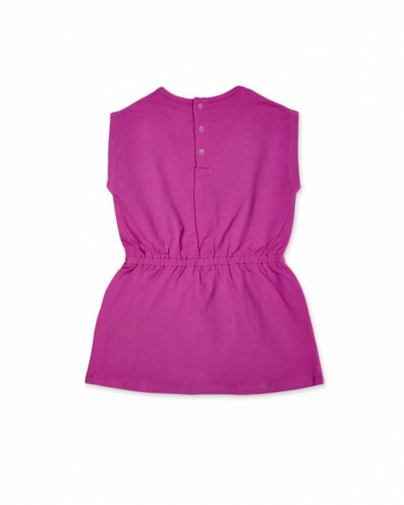 Robe en maille fuchsia pour fille Park Life Robe en maille fuchsia pour fille Park Life