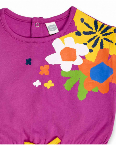 Robe en maille fuchsia pour fille Park Life Robe en maille fuchsia pour fille Park Life