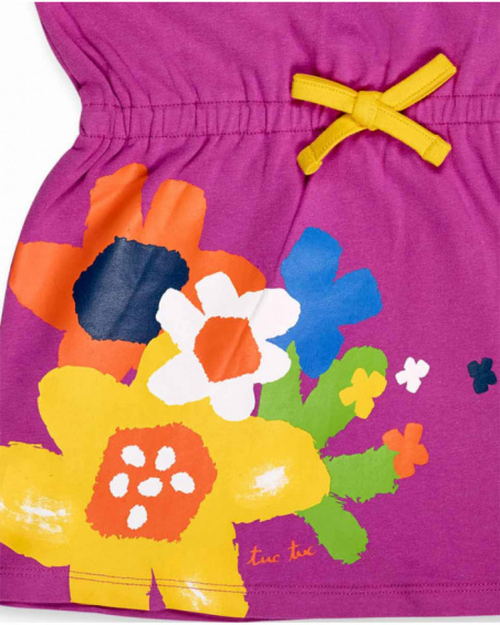Robe en maille fuchsia pour fille Park Life Robe en maille fuchsia pour fille Park Life