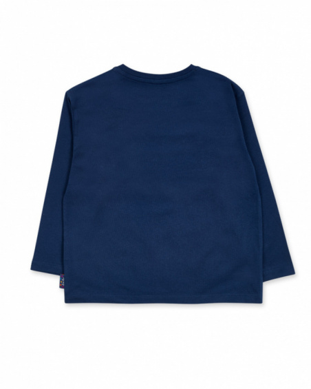 T-shirt bleu en maille fille Park Life T-shirt bleu en maille fille Park Life