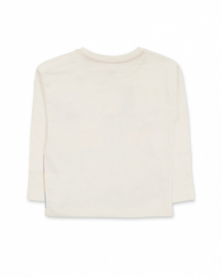T-shirt en maille beige pour fille Park Life T-shirt en maille beige pour fille Park Life