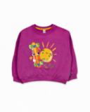 Sweat molleton fuchsia pour fille Park Life Sweat molleton fuchsia pour fille Park Life