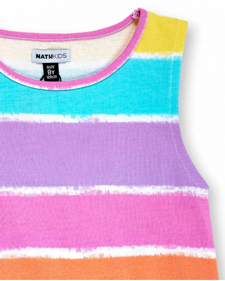 Robe en maille rayée pour fille Paradiso beach | tuc tuc Robe en maille rayée pour fille Paradiso beach | tuc tuc