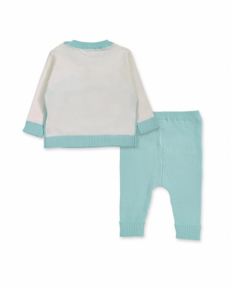 Ensemble tricot bleu pour garçon Dragon Finder