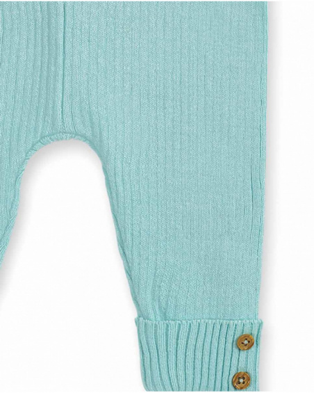 Ensemble tricot bleu pour garçon Dragon Finder