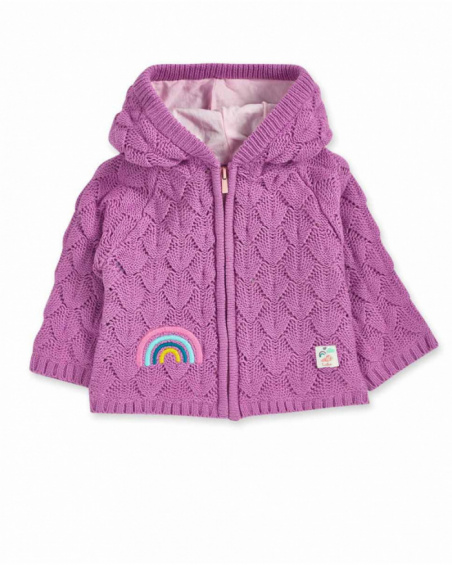 Veste en tricot rose pour fille Dragon Finder Veste en tricot rose pour fille Dragon Finder