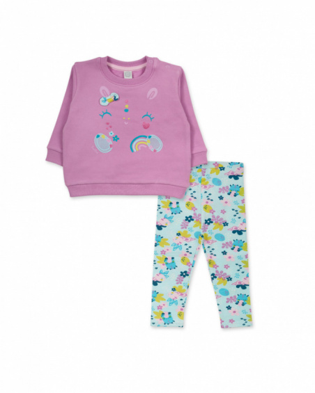 Ensemble peluche tricot rose fille collection Dragon Finder