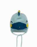 Bonnet tricoté bleu pour garçon Dragon Finder Bonnet tricoté bleu pour garçon Dragon Finder