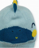 Bonnet tricoté bleu pour garçon Dragon Finder Bonnet tricoté bleu pour garçon Dragon Finder