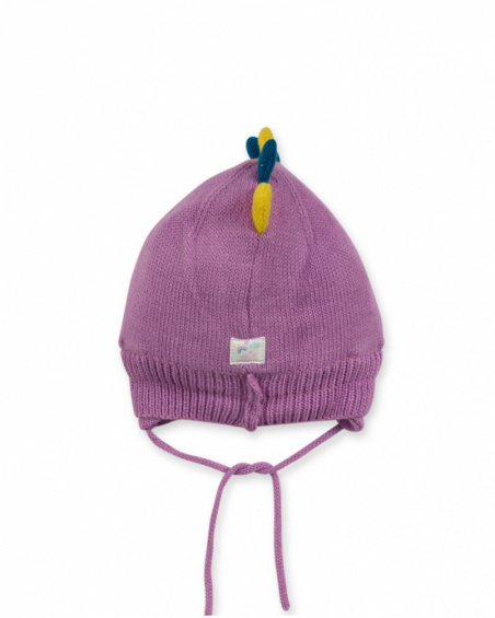 Bonnet tricoté rose pour fille Dragon Finder Bonnet tricoté rose pour fille Dragon Finder