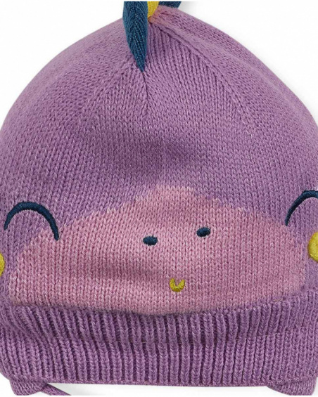 Bonnet tricoté rose pour fille Dragon Finder Bonnet tricoté rose pour fille Dragon Finder