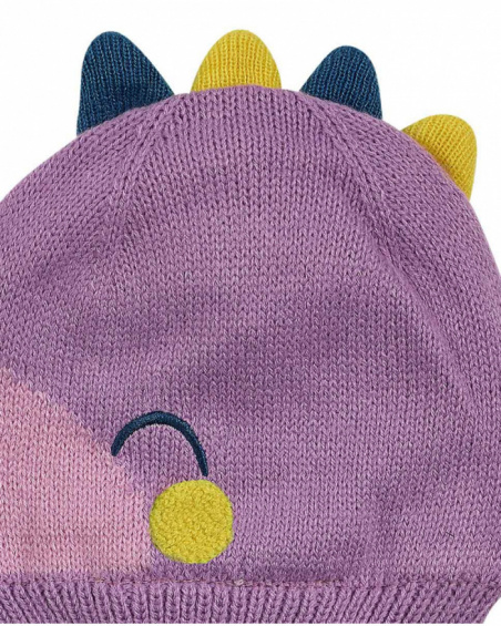 Bonnet tricoté rose pour fille Dragon Finder Bonnet tricoté rose pour fille Dragon Finder