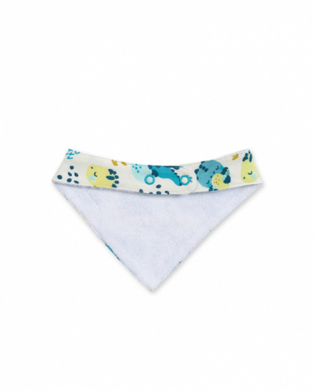 Bandana en tricot gris imprimé pour garçon Dragon Finder
