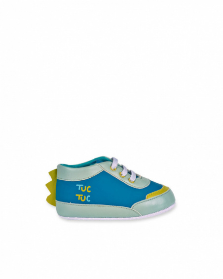 Chaussures garçon en similicuir bleu Dragon Finder