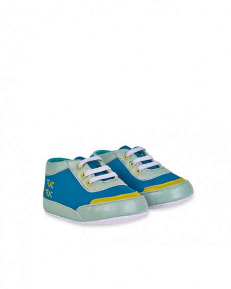 Chaussures garçon en similicuir bleu Dragon Finder