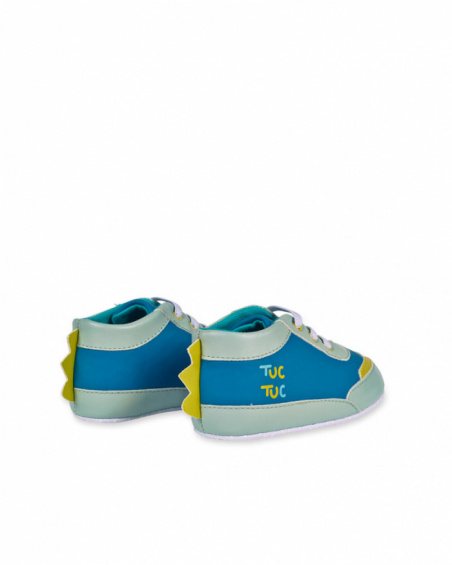 Chaussures garçon en similicuir bleu Dragon Finder
