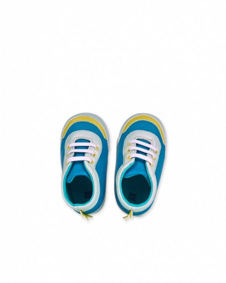 Chaussures garçon en similicuir bleu Dragon Finder