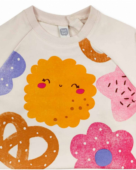 Ensemble peluche rose fille Happy Cookies