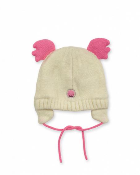 Bonnet en tricot blanc pour fille Happy Cookies Bonnet en tricot blanc pour fille Happy Cookies
