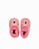 Chaussons en tricot rose pour fille Happy Cookies Chaussons en tricot rose pour fille Happy Cookies